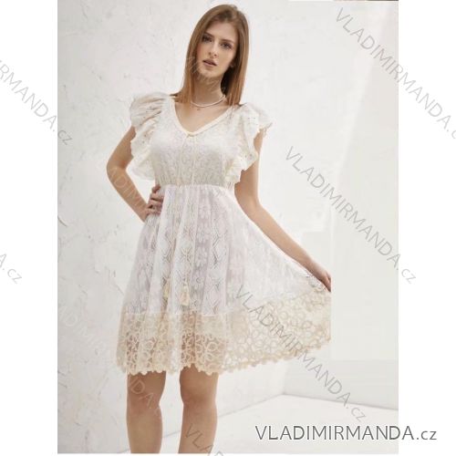Šaty letné krajkové bez rukávov dámske (S/M ONE SIZE) TALIANSKA MÓDA IMWG222261