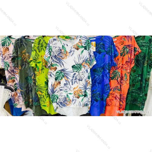 Tunika predĺžená oversize/šaty krátky rukáv dámska viskoza (S/M/L ONE SIZE) TALIANSKA MÓDA IMWB222267