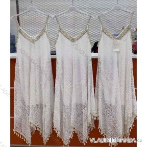 Šaty letné krajkové na ramienka dámske (S/M/L ONE SIZE) TALIANSKA MÓDA IMWC222150