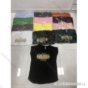 Tričko krátky rukáv dámske (M-XL) TURECKÁ MÓDA TMWG22GYA0440