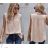 Blúzka elegantná bez rukávov dámska (S/M ONE SIZE) TALIANSKA MÓDA IMWY22095