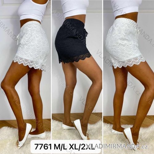 Kraťasy šortky letné krajkové dámske nadrozmer (M/L-XL/2XL) TMWL227761