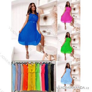 Šaty letné bez rukávov dámske (S/M ONE SIZE) TALIANSKA MÓDA IMWOP22OP0305