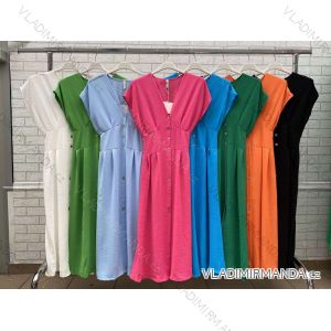 Šaty letné bez rukávov dámske (S/M ONE SIZE) TALIANSKA MÓDA IMWOP22OP0292