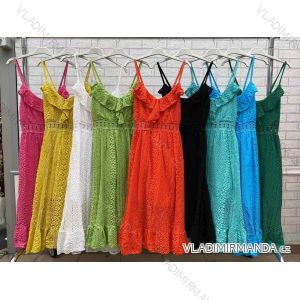 Šaty dlhé letné na ramienka dámske (S/M ONE SIZE) TALIANSKA MÓDA IMWOP22OP0279