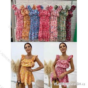 Šaty letné bez rukávov dámske (S/M ONE SIZE) TALIANSKA MÓDA IMWOP22OP0266