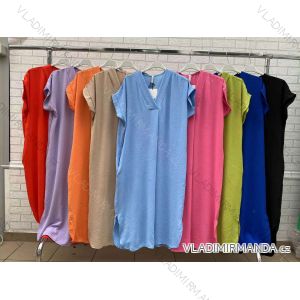 Šaty letné oversize krátky rukáv dámske (S/M ONE SIZE) TALIANSKA MÓDA IMWOP22OP0219