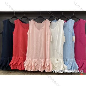 Šaty letné bez rukávov dámske (S/M ONE SIZE) TALIANSKA MÓDA IMWOP22OP0212