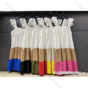 Šaty letné na ramienka dámske (S/M ONE SIZE) TALIANSKA MÓDA IMWOP22OP0115