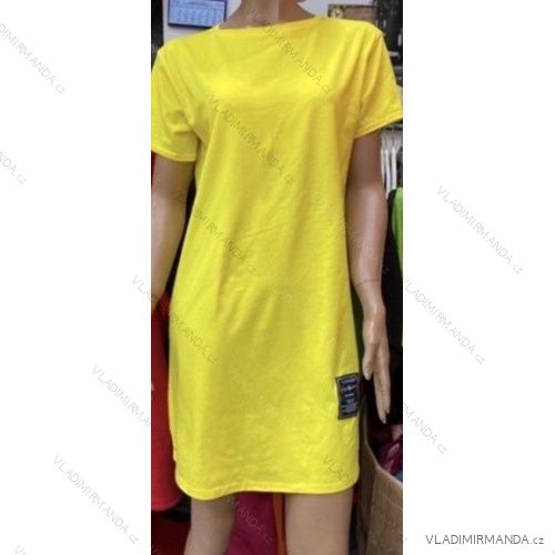 Šaty letné bavlnené krátky rukáv dámske (S/M/L ONE SIZE) TALIANSKA MÓDA IMWG222466