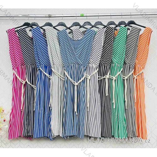 Šaty letné strečové bez rukávov dámske (S/M/L ONE SIZE) TALIANSKA MÓDA IMWC222490