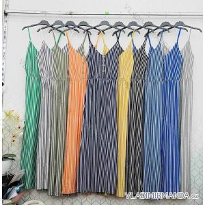 Šaty letné strečové dlhé na ramienka dámske (S/M/L ONE SIZE) TALIANSKA MÓDA IMWC222491