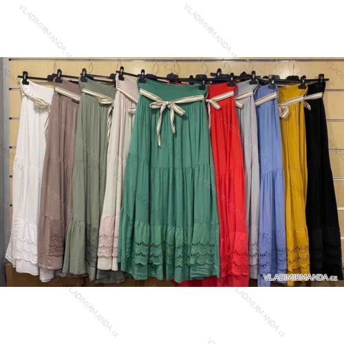 Sukňa letná dlhá dámska (S/M/L ONE SIZE) TALIANSKA MÓDA IMWC222496