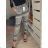 Nohavice vzorované dlhé dámske (M-XXL) TURECKÁ MODA TM921A-36/DR XL/XXL tm.modrá-biela