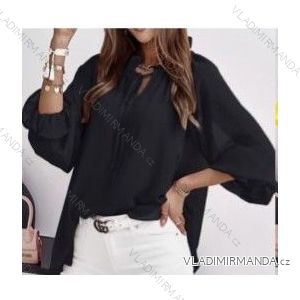 Košeľa oversize letný dlhý rukáv dámska (S/M ONE SIZE) TALIANSKA MÓDA IMWB22021