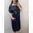 Šaty oválne voľnočasové bavlnené krátky rukáv dámske (L/XL ONE SIZE) TALIANSKA MÓDA IM422511