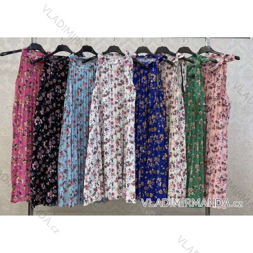 Šaty letné bez rukávov dámske (S/M ONE SIZE) TALIANSKA MÓDA IMWK222606