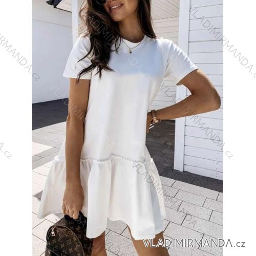 Šaty letné krátky rukáv dámske (S/M ONE SIZE) TALIANSKA MÓDA IMWD222620