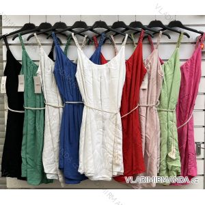 Šaty letné na ramienka dámske (S/M ONE SIZE) TALIANSKA MÓDA IMWP222636