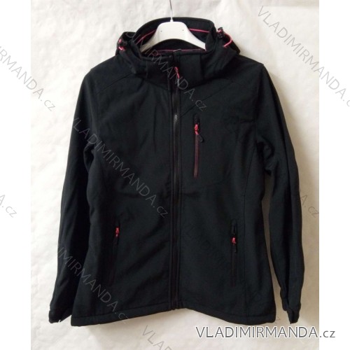 Bunda softshell flaušová podšívka dámska (m-2xl) GENSTER 12813 Čierna M