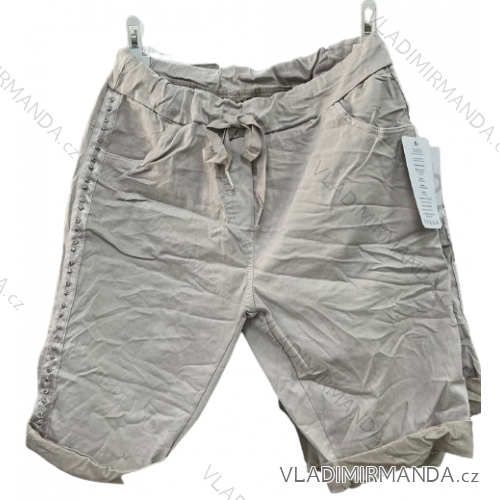 Nohavice krátke strečové dámske (S/M ONE SIZE) TALIANSKA MÓDA IMM22762