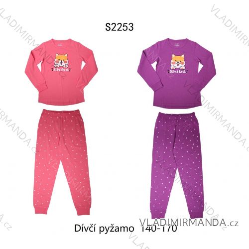 Pyžamo dlhé dorast dievčenské (140-170) WOLF S2253