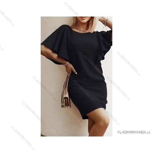 Šaty letné krátky rukáv dámske (S/M ONE SIZE) TALIANSKA MÓDA IMWB22051