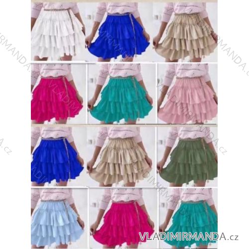 Sukňa krátka elegantná dámska (S/M ONE SIZE) TALIANSKA MÓDA IMWY22138