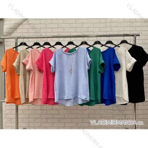 Tunika letná s príveskom krátky rukáv dámska (S/M ONE SIZE) TALIANSKA MÓDA IMWOP22OP0383