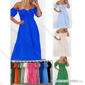 Šaty dlhé letné carmen dámske (S/M ONE SIZE) TALIANSKA MÓDA IMWOP22OP0367