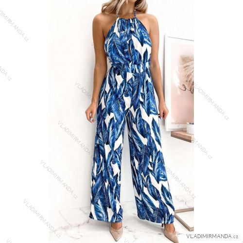 Overal dlhý elegantný bez rukávov dámsky (S/M ONE SIZE) TALIANSKA MÓDA IMWK22B22195A