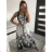 Šaty dlhé elegantné icecool bez rukávov dámske (M/L, XL/XXL) TALIANSKA MODA IMB22100