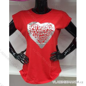 Tričko krátky rukáv dámske (M-XL) TURECKÁ MÓDA TMWG22GYA0621