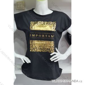 Tričko krátky rukáv dámske (M-XL) TURECKÁ MÓDA TMWG22GYA0615