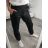 Nohavice koženkové dlhé dámske (S/M ONE SIZE) TALIANSKA MÓDA IMWG221026 čierna S/M