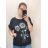 Tunika krátky rukáv dámska nadrozmer (XL/2XL/3XL ONE SIZE) TALIANSKA MÓDA IMWQ22049