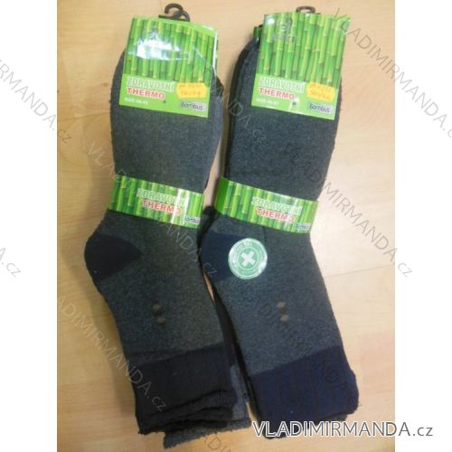 Ponožky teplé thermo bambusové zdravotné pánske (40-47) AMZF PA5231