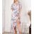 Šaty letné šifónové carmen krátky rukáv dámske (S/M ONE SIZE) TALIANSKA MÓDA IMWP2221087