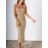 Šaty letné pletené na ramienka dámske (S/M ONE SIZE) TALIANSKA MÓDA IMWE2222351