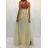 Šaty spoločenské elegantné na ramienka dlhé plesové dámske (S/M, M/L ONE SIZE) TALIANSKA MÓDA IMM229067L - modrá mintova - S/M
