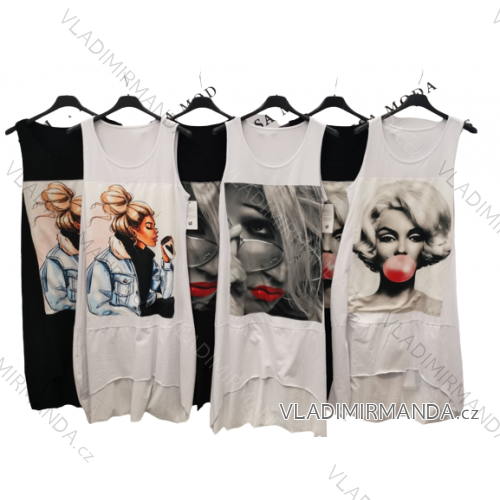 Šaty letné na ramienka dámske (S/M ONE SIZE) TALIANSKA MÓDA IMPLS228265