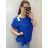 Tunika s řetízkem krátky rukáv dámska (3XL/4XL ONE SIZE) TALIANSKA MÓDA IMC22DANA