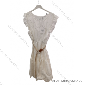 Šaty letné voľnočasové krajkové krátky rukáv dámske (S/M ONE SIZE) TALIANSKA MÓDA IMPLS229329