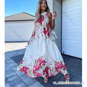 Šaty letné dlhé bez rukávov dámske (S/M/L ONE SIZE) TALIANSKA MÓDA IMPLS224222