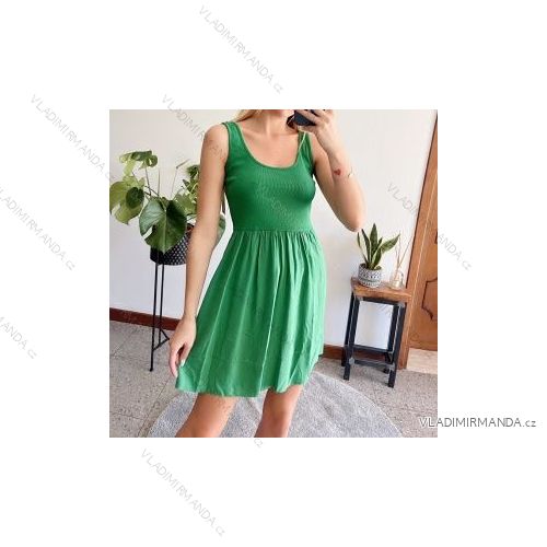 Šaty letné bez rukávov dámske (S/M ONE SIZE) TALIANSKA MÓDA IMPBB2230233z