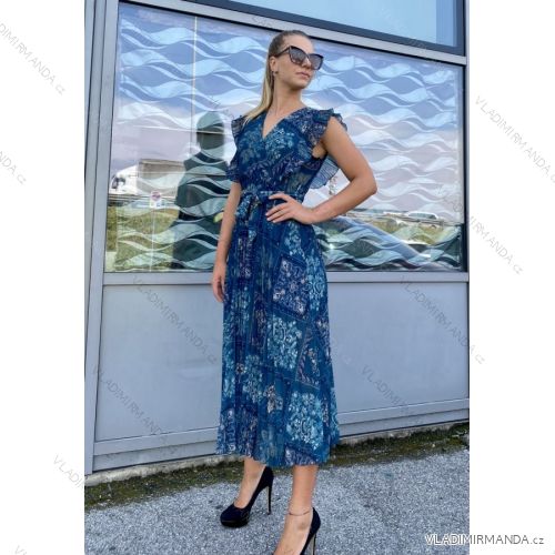 Šaty letné dlhé bez rukávov dámske (S/M ONE SIZE) TALIANSKA MÓDA IMPDY22XBSL3909
