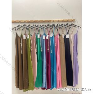 Šaty letné dlhé na ramienka dámske (S/M ONE SIZE) TALIANSKA MÓDA IMPDY22HEF9979