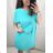 Šaty krátky rukáv s kabelkou dámske nadrozmer (XL/2XL ONE SIZE) TALIANSKA MÓDA IM422295/DR tm. ružová