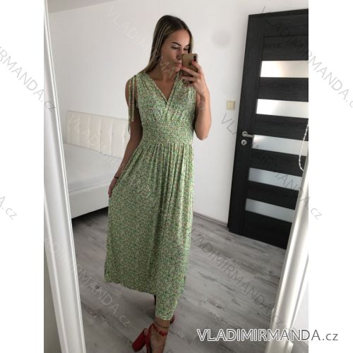 Šaty dlhé elegantné icecool bez rukávov dámske (M/L, XL/XXL) AINUOSI TALIANSKA MODA IMB229927