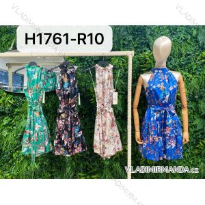 Šaty letné bez rukávov dámske (S/M ONE SIZE) TALIANSKA MÓDA IMPBR22H1761-R10